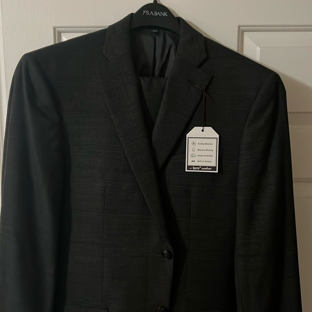 New Jos A Bank Glen Plaid Suit 41R